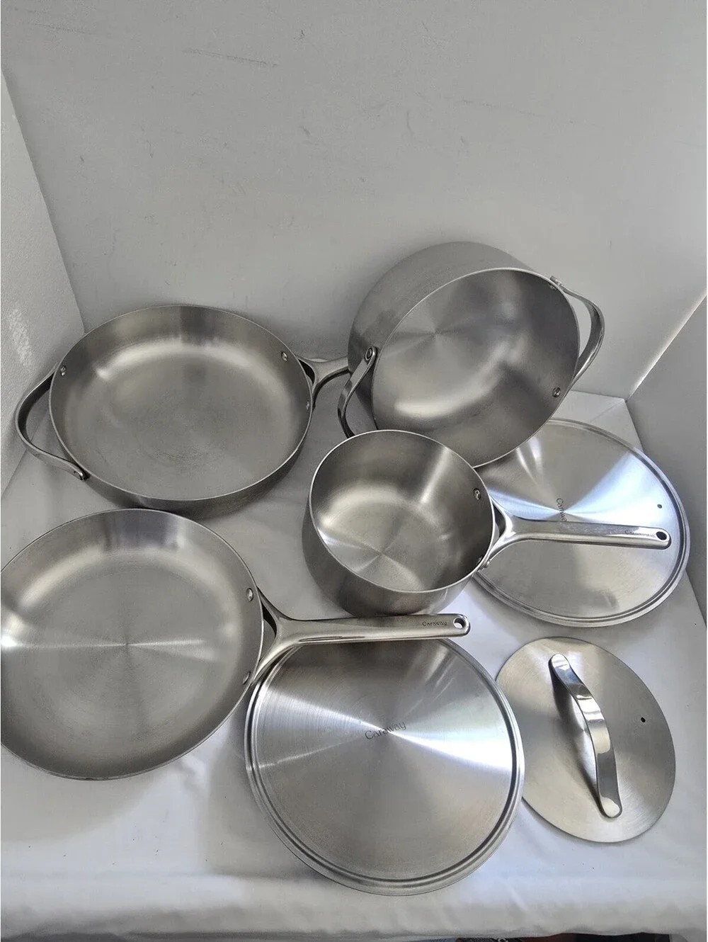NIOB Caraway 12-Piece Stainless Steel Cookware Set | CW-CSET-201 | w/Storage